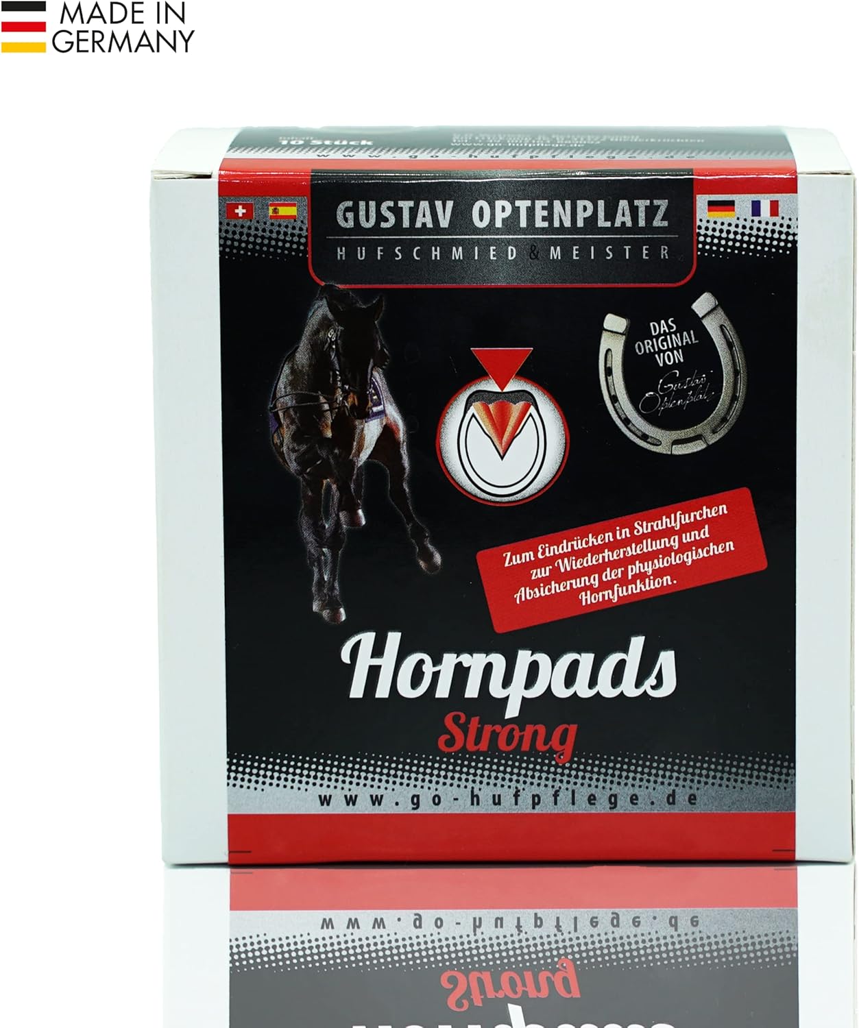 Hornpads Strong zur intensiven Pflege des Hufstrahls - Pferdepflege